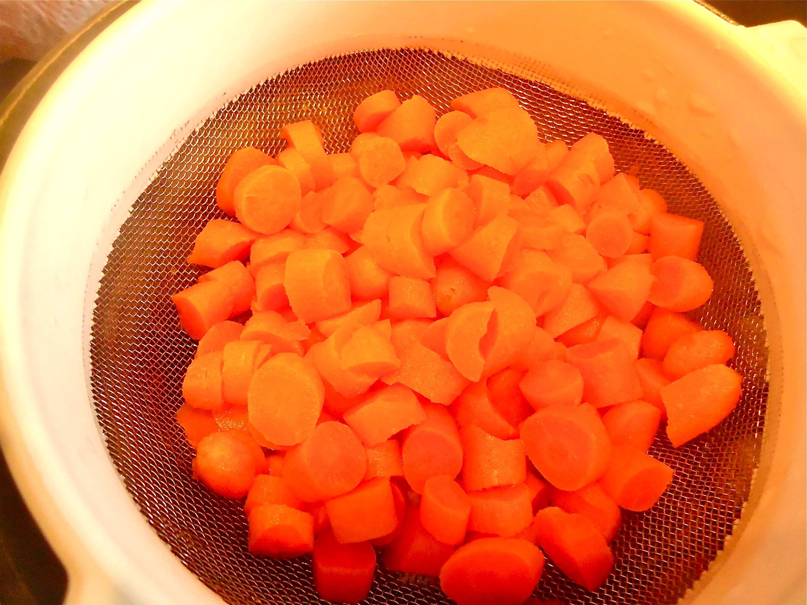 Par boil (or blanche) the carrots for 2 minutes, drain and allow to ...